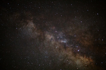 Fototapeta na wymiar Close-up of Milky Way,Long exposure photograph, with grain