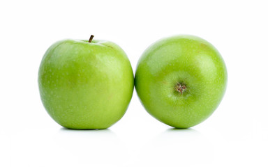 Green apple isolated on white