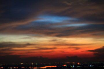 Fototapeta premium abstract blurred evening night city background