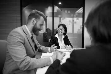 Business Meeting Discussion Conference Planning Concept