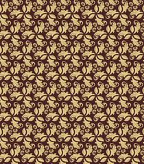 Floral Fine Seamless Vector Pattern