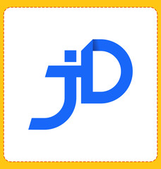 JD Two letter composition for initial, logo or signature.