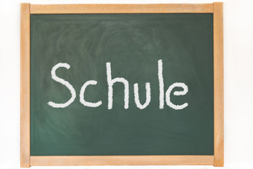 Obraz premium das Wort Schule steht auf einer Tafel