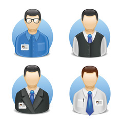 vector icons of characters users employees hierarchy