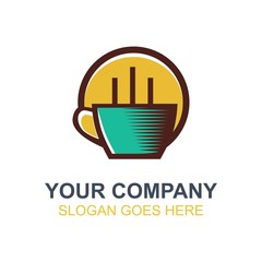 Coffee Cafe Icon Logo Vector