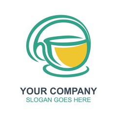 Coffee Cafe Icon Logo Vector