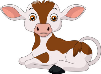 Happy cow cartoon © ekyaky