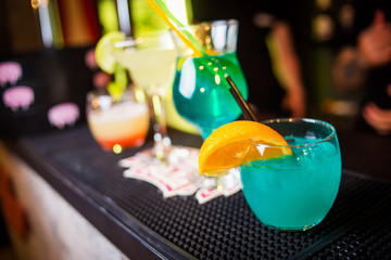some alcoholic cocktails