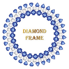 Sapphire round frame