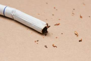 Used cigarette, nicotine in cigarette
