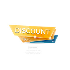 Vector geometric shape ad promo banner