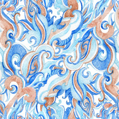 Paisley seamless pattern.