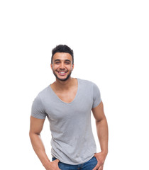Fototapeta premium Casual man happy smile young handsome guy