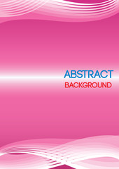 Abstract background vector of pink line and wave.Vertical.