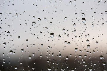 Rain drops on glass,Drops on glass background