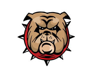 Leadership Animal Logo - Strong Bulldog Leader Character