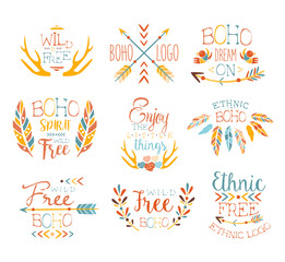 Free Spirit Hand Drawn Banner Set