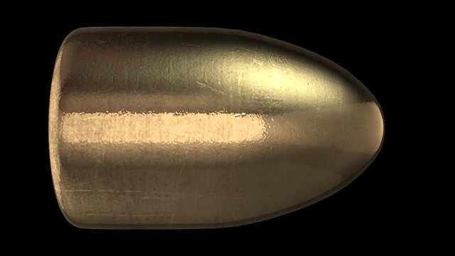 9mm弾丸　CGループ素材(アルファチャンネル付き)