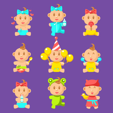 Toddlers And Babies Sticker Set