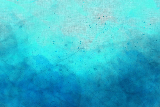 Abstract colourful watercolour background in shades of blue