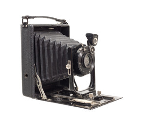 alter antiker fotoapparat mit bildern