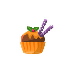 Cute Cupcake With Chocolate