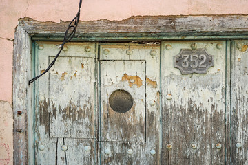 Part of old door