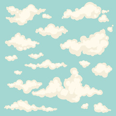 Set of vector clouds