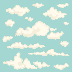 Set of vector clouds