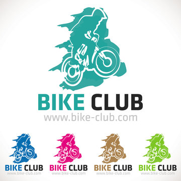 logo vélo vtt cross bmx sport