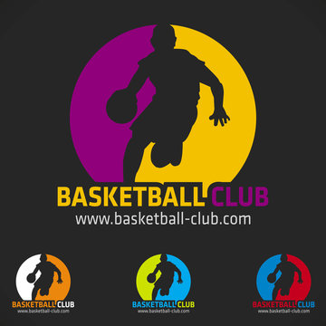 logo basket basketball joueur club 