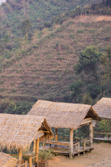 Fototapeta na wymiar Bamboo hut in Northern Thailand 