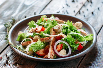 Food Salad Fresh Tasty Rustic Cuisine Snack Dining Healthy Eating Concept
