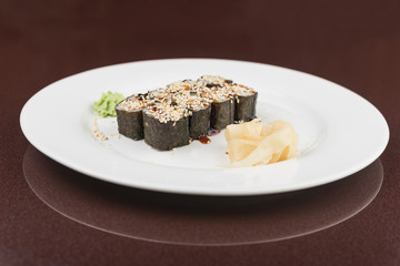 tasty seafood sushi