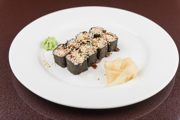 tasty seafood sushi