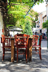 picturesque terrace in southern France