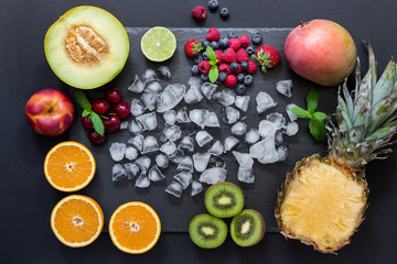 Fruits and berries rectangle.