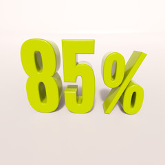 Percentage sign, 85 percent