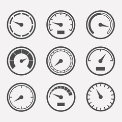 Fototapeta premium Meters vector set