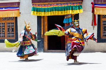 Cham Dance in Lamayuru Gompa in Ladakh, North India