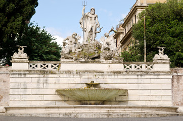 Fountain in Piazza del Popolo