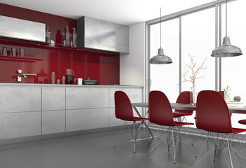 Küche Einbauküche Küchenzeile Wohnküche Küchentechnik moder