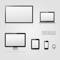 TV screen, lcd monitor, notebook, tablet computer, mobile phone, smart watch templates