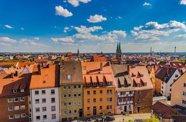 Obraz premium Nürnberg Stadt Panorama