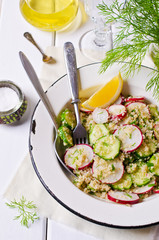 Salad with quinoa and vegetables