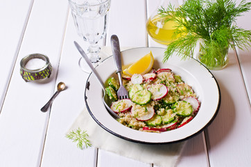 Salad with quinoa and vegetables