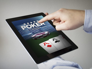 poker app on a tablet