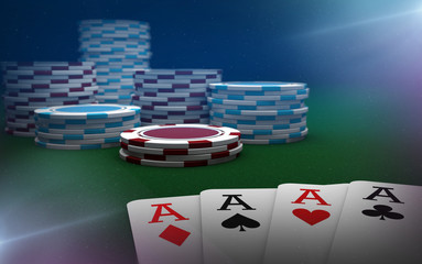 Aces up poker green bay