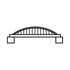Bridge icon, outline style