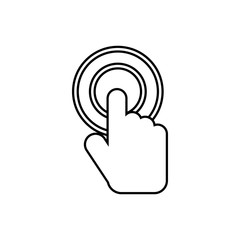 Click icon, outline style